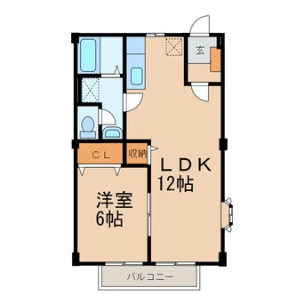 間取図 和歌山線/布施屋駅 徒歩9分 1階 築29年