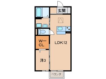 間取図 阪和線・羽衣線/六十谷駅 バス12分楠見行者前下車:停歩3分 1階 築18年