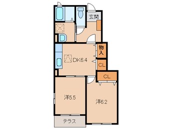 間取図 和歌山線/船戸駅 バス20分丸栖北下車:停歩7分 1階 築14年