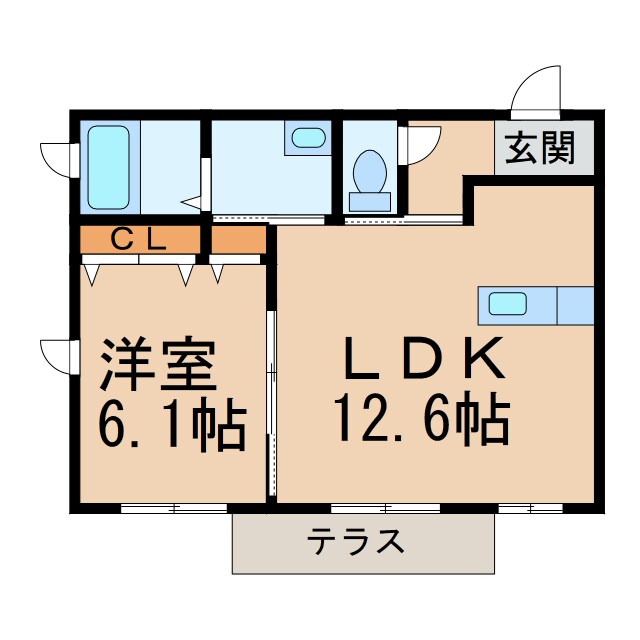 間取り図 和歌山電鉄貴志川線/田中口駅 徒歩3分 1階 築17年