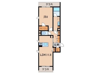 間取図 阪和線・羽衣線/和歌山駅 徒歩10分 1階 築6年