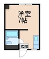 パークハイツ本町 1Rの間取り