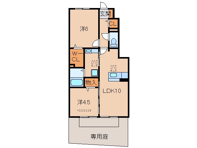 間取り図 南海加太線/八幡前駅 徒歩20分 1階 築10年
