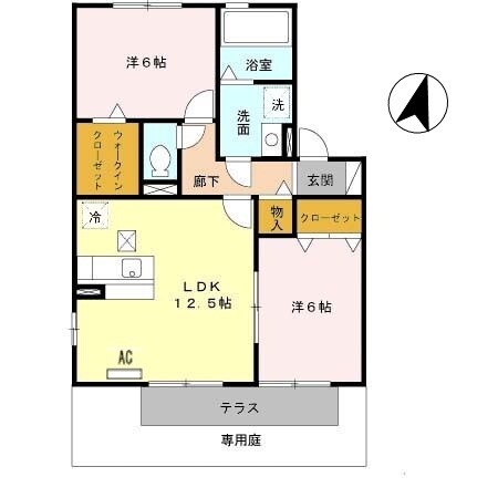 間取り図 南海本線/紀ノ川駅 徒歩9分 1階 築23年