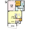 阪和線・羽衣線/紀伊駅 徒歩64分 1階 築9年 1LDKの間取り