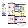 南海加太線/西ノ庄駅 徒歩6分 2階 築22年 3LDKの間取り