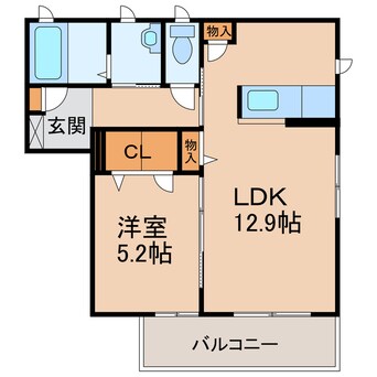 間取図 和歌山電鉄貴志川線/田中口駅 徒歩3分 1階 築14年