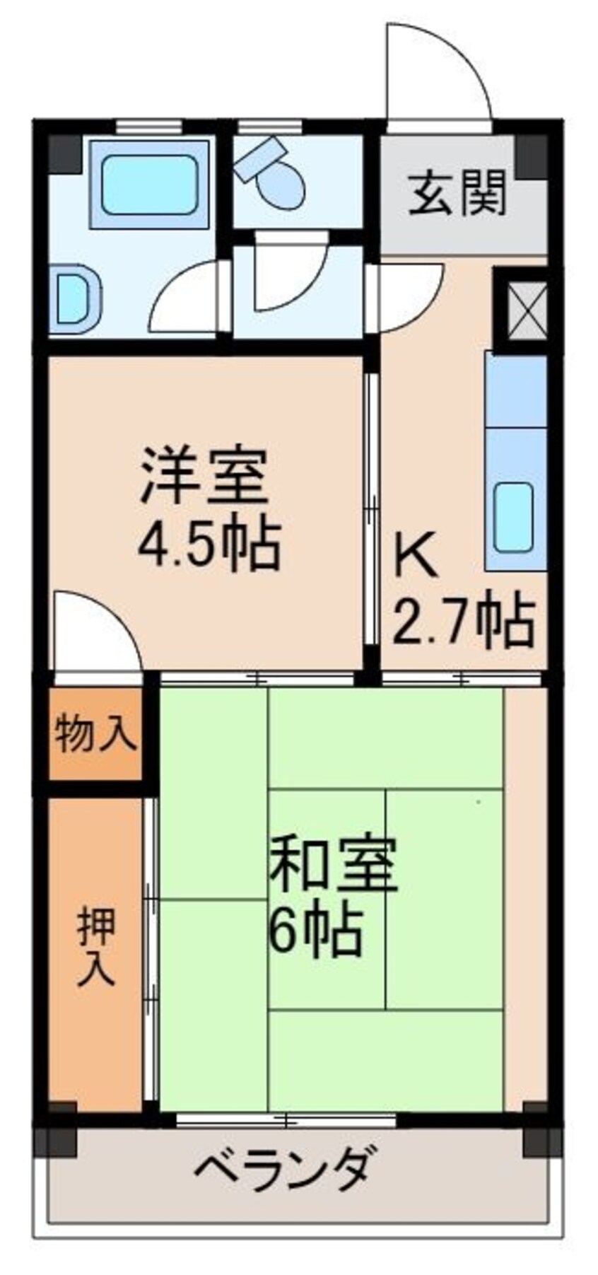 間取図 ハウスブルーネ