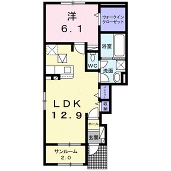 間取図 南海本線/紀ノ川駅 徒歩13分 1階 築2年