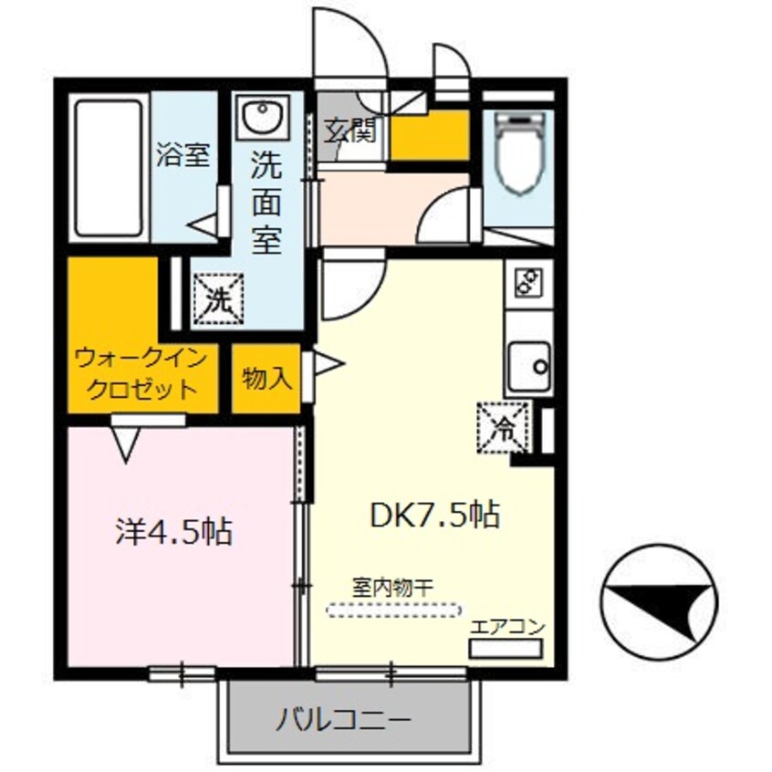 間取図 阪和線・羽衣線/和歌山駅 バス15分南中島下車:停歩5分 2階 築14年