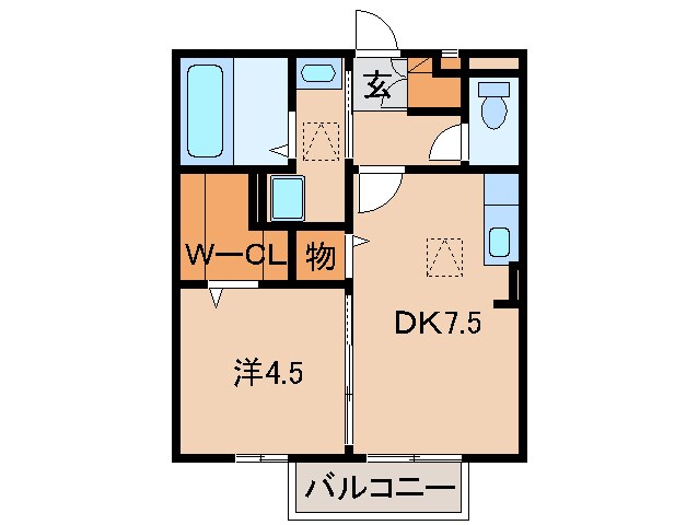 間取り図 阪和線・羽衣線/和歌山駅 バス15分南中島下車:停歩5分 1階 築14年