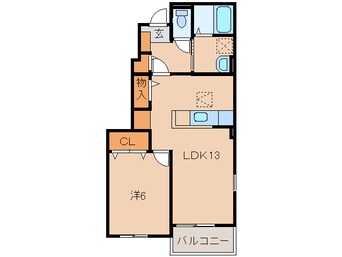 間取図 阪和線・羽衣線/六十谷駅 徒歩7分 1階 築11年