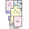 和歌山線/岩出駅 バス:4分:停歩16分 1階 築20年 2Kの間取り