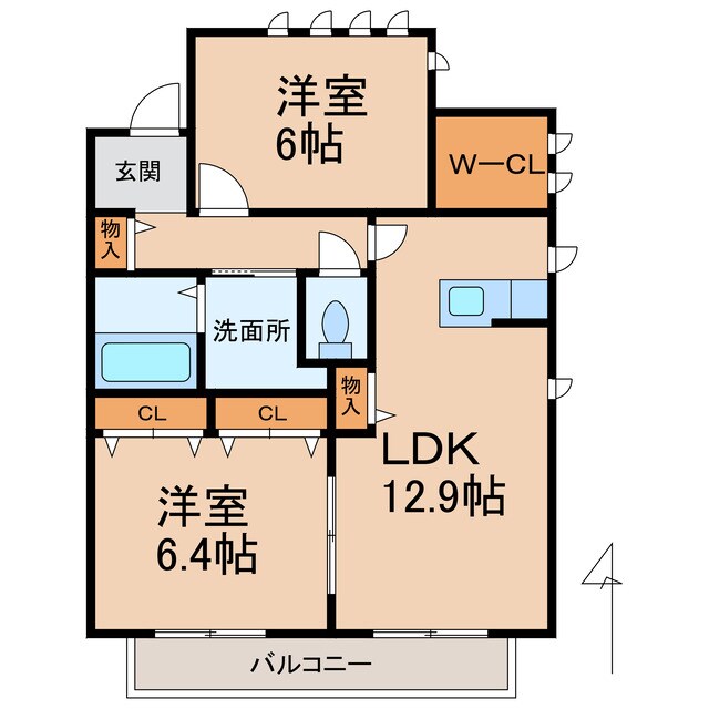 間取り図 南海本線/和歌山市駅 バス20分新和歌浦口下車:停歩13分 1階 築16年