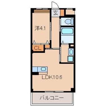 間取図 きのくに線・紀勢本線/紀三井寺駅 徒歩12分 3階 築7年