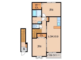 間取図 南海本線/和歌山市駅 バス17分湊御殿三丁目下車:停歩3分 2階 築7年
