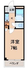 エイトマンション 1Kの間取り