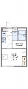 レオパレス北新博労町 1Kの間取り