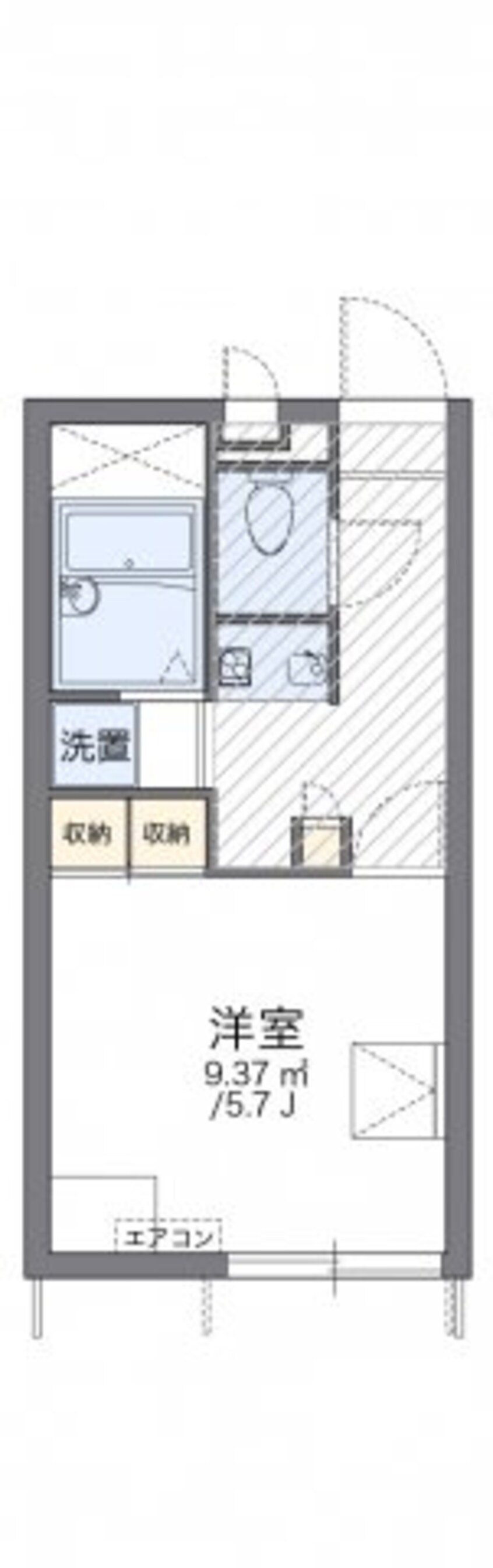 間取図 レオパレスセントラル島崎