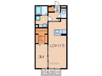 間取図 阪和線・羽衣線/紀伊中ノ島駅 徒歩14分 2階 築11年