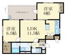 セレッソコート和歌山アクロス 2LDKの間取り