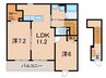 阪和線・羽衣線/六十谷駅 徒歩21分 2階 築4年 2LDKの間取り