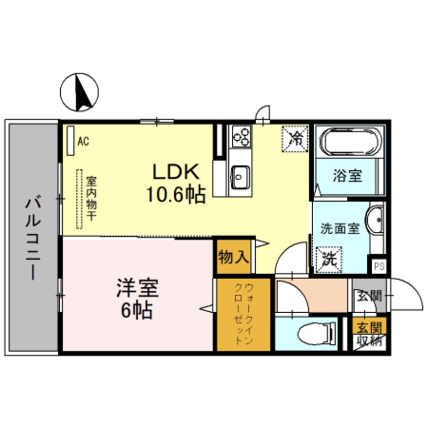 間取図 きのくに線・紀勢本線/紀三井寺駅 徒歩24分 2階 築2年