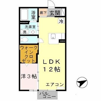 間取図 阪和線・羽衣線/六十谷駅 バス12分楠見行者前下車:停歩3分 2階 築18年