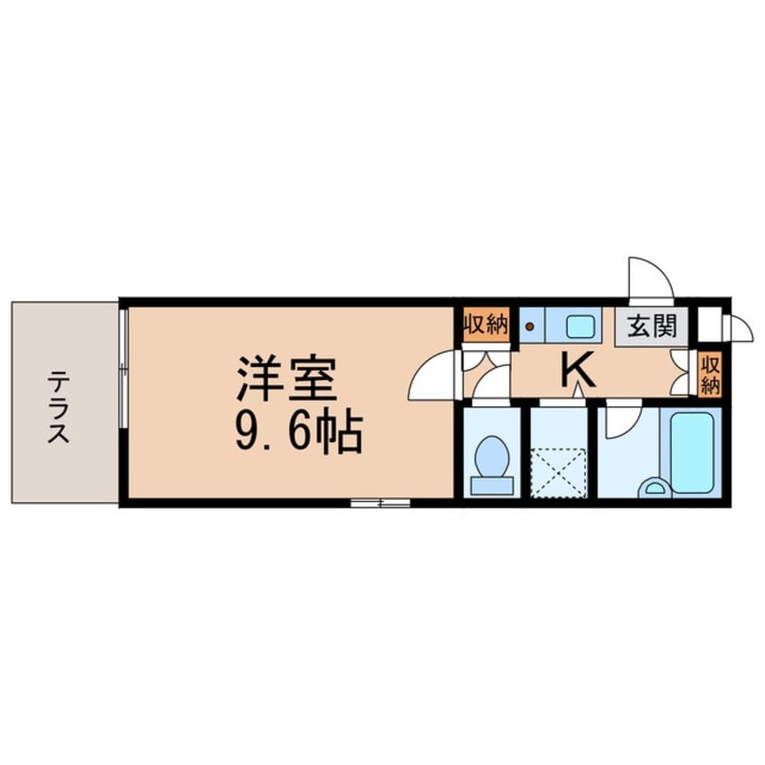 間取図 阪和線・羽衣線/紀伊中ノ島駅 徒歩6分 1階 築35年