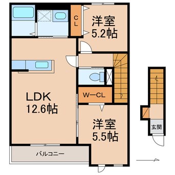 間取図 南海高野線/橋本駅 徒歩17分 2階 1年未満