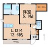 阪和線・羽衣線/和歌山駅 徒歩12分 1階 築15年 1LDKの間取り