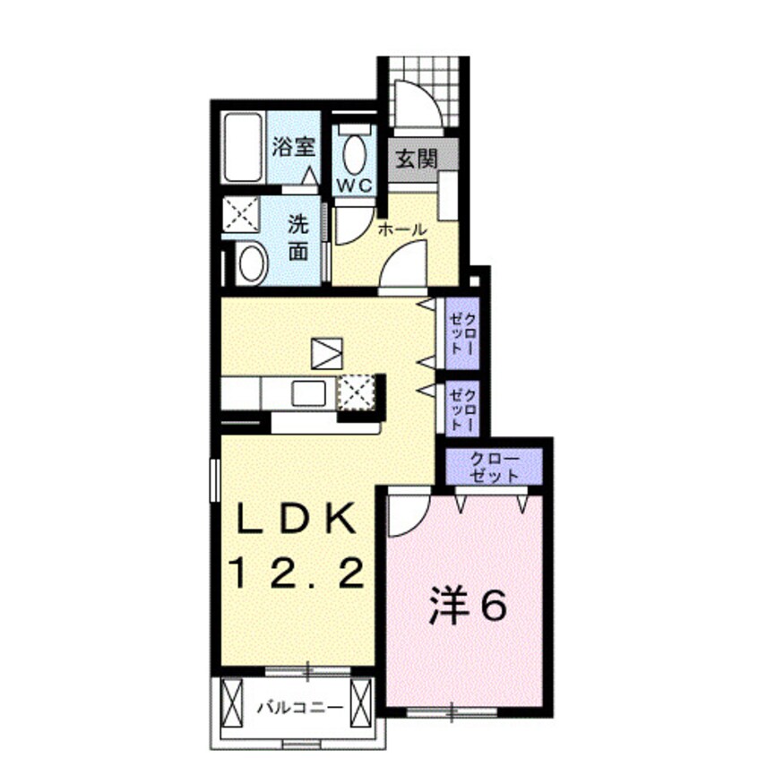 間取図 和歌山線/下兵庫駅 徒歩6分 1階 築17年