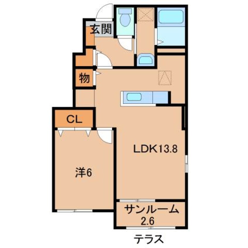 間取図 南海高野線/橋本駅 徒歩15分 1階 築10年