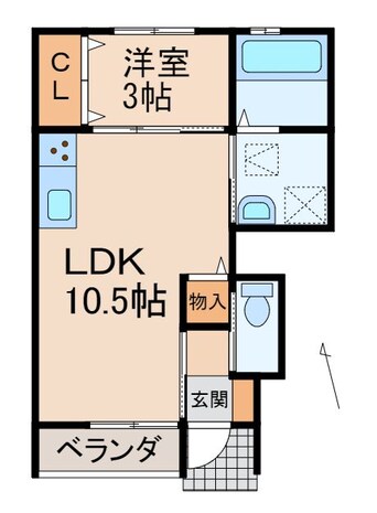 間取図 クラウンハイツ砂山