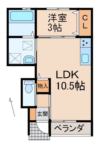 間取図 クラウンハイツ砂山