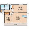 阪和線・羽衣線/和歌山駅 バス:10分:停歩1分 1階 築17年 2LDKの間取り