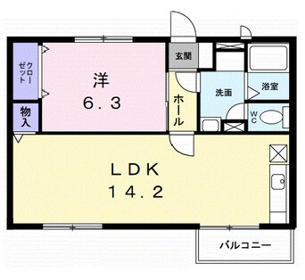 間取図 和歌山線/紀伊山田駅 徒歩8分 2階 築29年