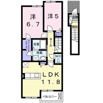 間取図 南海加太線/磯ノ浦駅 徒歩18分 2階 1年未満