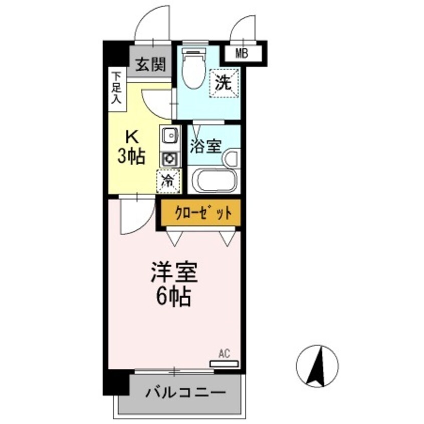 間取図 きのくに線・紀勢本線/宮前駅 徒歩3分 2階 築27年