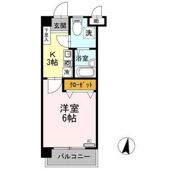 間取図 きのくに線・紀勢本線/宮前駅 徒歩3分 2階 築27年