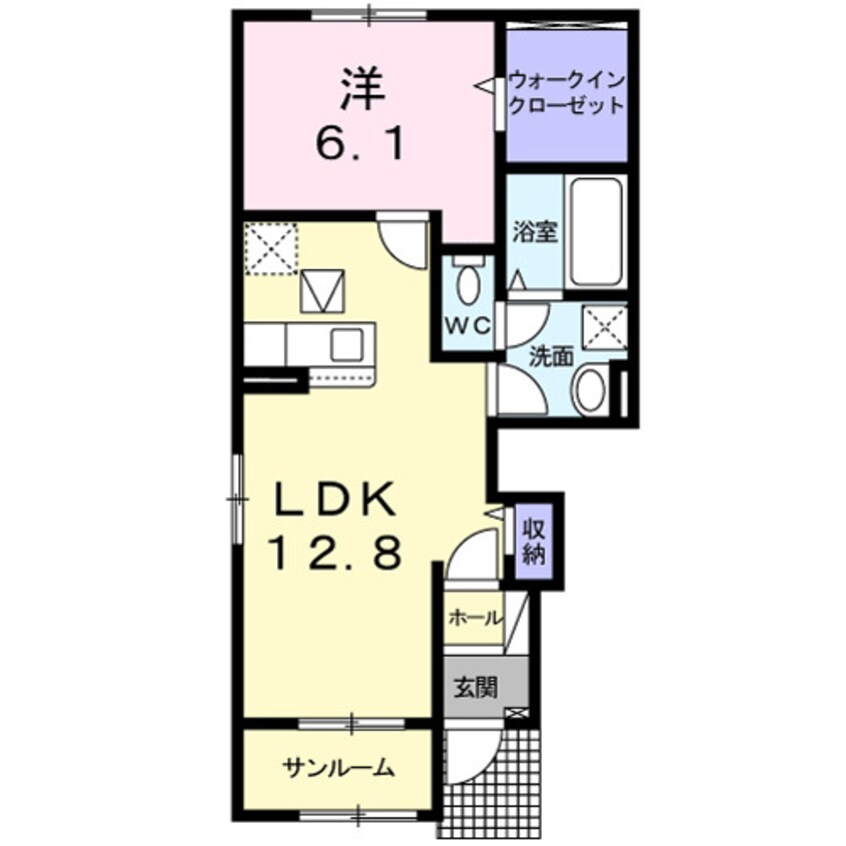 間取図 和歌山線/下井阪駅 徒歩21分 1階 築1年