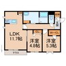 和歌山線/岩出駅 徒歩33分 1階 1年未満 2LDKの間取り