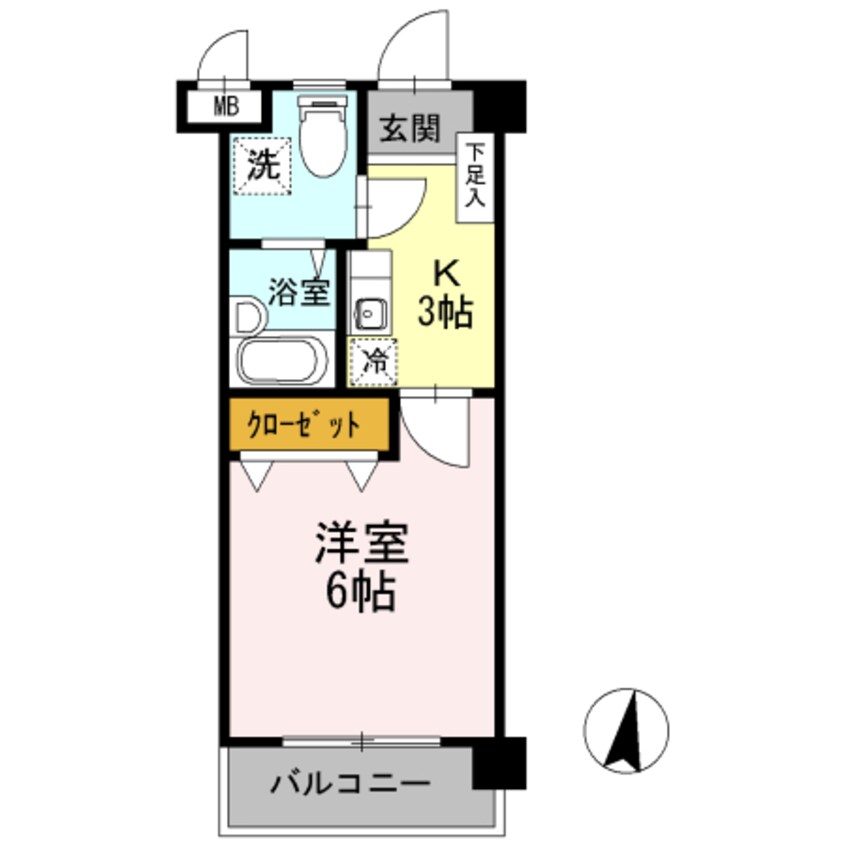 間取図 きのくに線・紀勢本線/宮前駅 徒歩3分 3階 築27年