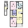 南海加太線/八幡前駅 徒歩16分 2階 1年未満 2LDKの間取り