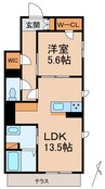 阪和線・羽衣線/和歌山駅 徒歩15分 1階 建築中 1LDKの間取り