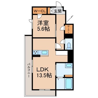 間取図 阪和線・羽衣線/和歌山駅 徒歩15分 2階 建築中