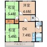 阪和線・羽衣線/紀伊中ノ島駅 徒歩13分 2階 築35年 3DKの間取り