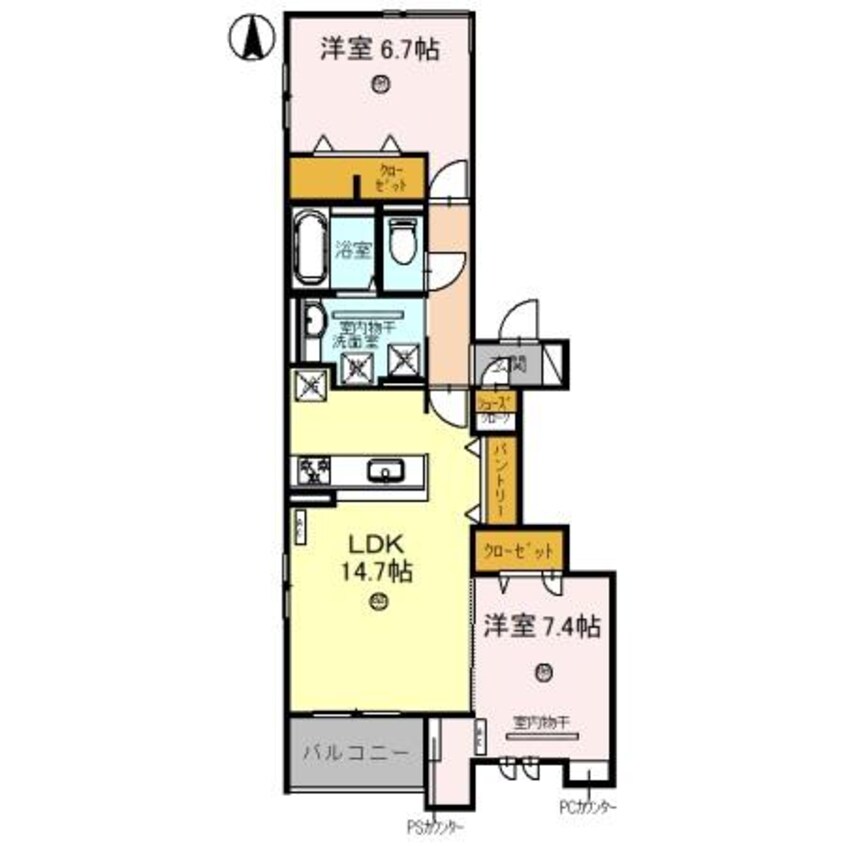 間取図 きのくに線・紀勢本線/和歌山市駅 徒歩21分 3階 建築中