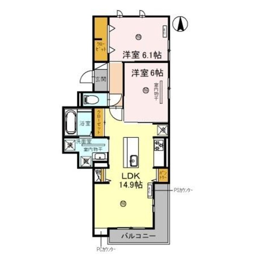 間取図 南海本線/和歌山市駅 徒歩21分 3階 1年未満