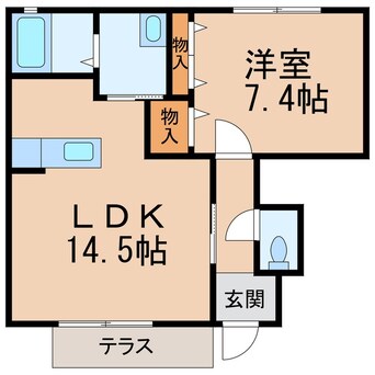 間取図 南海本線/和歌山市駅 バス20分警察学校下車:停歩3分 1階 築17年